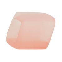 Tuchring 45x36x18mm Sechseck rosa-transparent matt Kunststoff