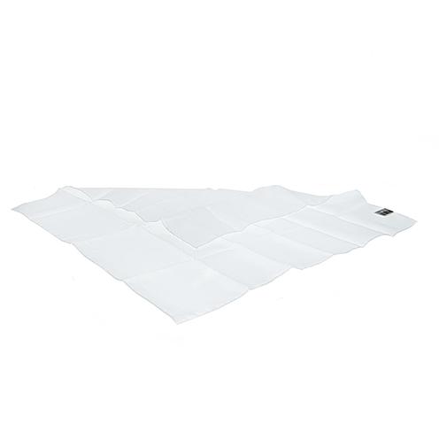 Seidentuch 22 g/m² - Pongé 05 55 x 55 cm  weiß