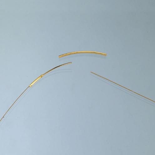 Schmuckdrahtcollier 3 - reihig 0,40 mm x 45 cm  gold