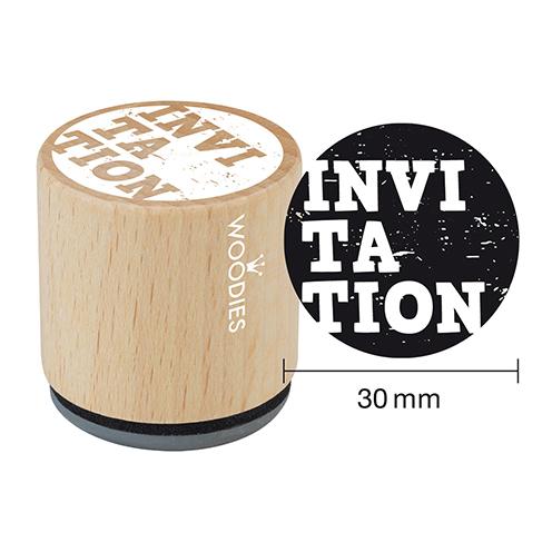 Woodies Stempel INVITATION ø 30 mm