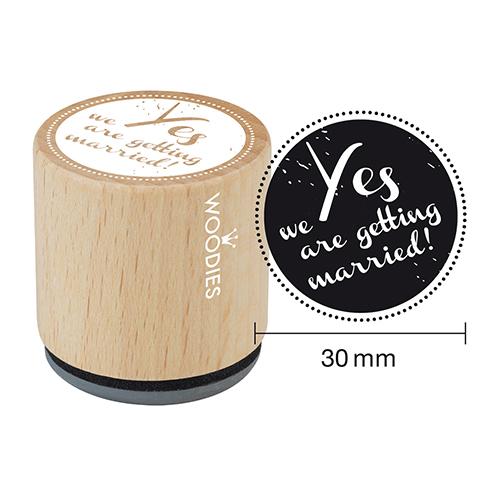Woodies Stempel Yes we are getting married! ø 30 mm
