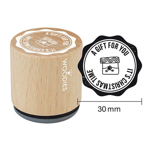 Woodies Stempel A gift for you ø 30 mm