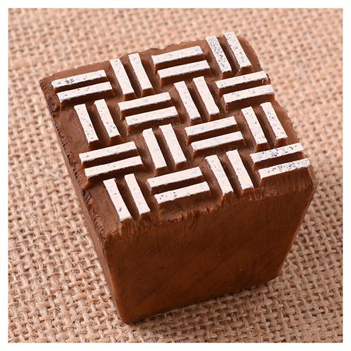 Fabric Creations™ Stempel Small Basket Weave ~ 4,2 x 4,2 cm