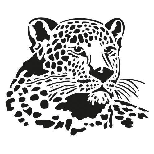Stencil Leopard DIN A4 1-teilig
