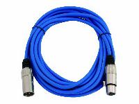 Kabel MC-50B, 5m, blau, XLR m/f, sym