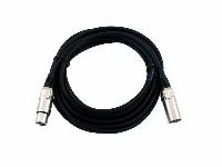 Kabel MC-50, 5m, schwarz, XLR m/f, sym