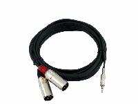 Kabel AC40-30 3,5Klinke st/2xXLR male 3m