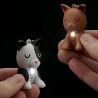 Dog Squad Hunde LED mit Ton Schlüsselanhänger (pro Stück)