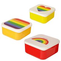 Regenbogen Lunchboxen Brotdosen 3er Set S/M/L