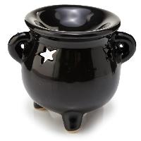 Eden Kleiner Schwarzer Zauberkessel Duftlampe aus Keramik (pro Stück)