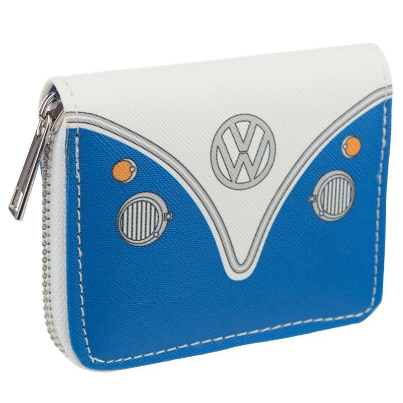 Volkswagen VW T1 Bulli Blaue Portemonnaie mit Reißverschluss - klein (pro Stück)