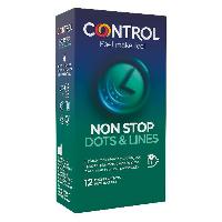 Kondome Non Stop Dots & Lines Control (12 uds)
