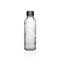 Flasche Versa 500 ml Durchsichtig Glas Aluminium 7 x 22,7 x 7 cm