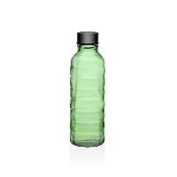 Flasche Versa 500 ml grün Glas Aluminium 7 x 22,7 x 7 cm
