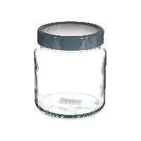 Gefäß Grau Durchsichtig Glas PP (11,5 x 13,2 x 11,5 cm) (1000 ml)