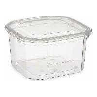 Lunchbox 12,8 x 7,5 x 13,5 cm Durchsichtig 750 ml Polypropylen