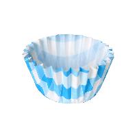 Muffinform Algon Blau Streifen Einwegartikel (30 Stück)