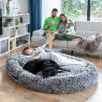InnovaGood® Cloft Hundebett, großes Hundebett, Polyestergewebe, Antistress-Hundebett, maximale Entspannung und Ruhe, Hundebett m