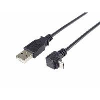 USB-Kabel auf micro-USB ku2m1f-90 Schwarz 1 m (Restauriert A)