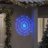 vidaXL Weihnachtsbeleuchtung Feuerwerk 140 LEDs Blau 17 cm