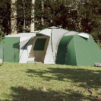 vidaXL Campingzelt 12 Personen Grün Wasserfest