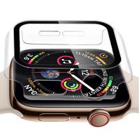 QDOS OptiGuard Infinity Defense - Displayschutz - Smartwatch - Schwarz - Transparent - Apple - Apple Watch Series 5/4: 44mm - Polycarbonat -  All around protection for your Apple Watch. Glass fused with a shock absorbent bumper. - Neu