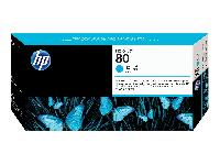 HP 80 - 17 ml - Cyan - Druckkopf mit Reiniger -  für DesignJet 1050c - 1050c plus - 1055cm - 1055cm plus - Neu